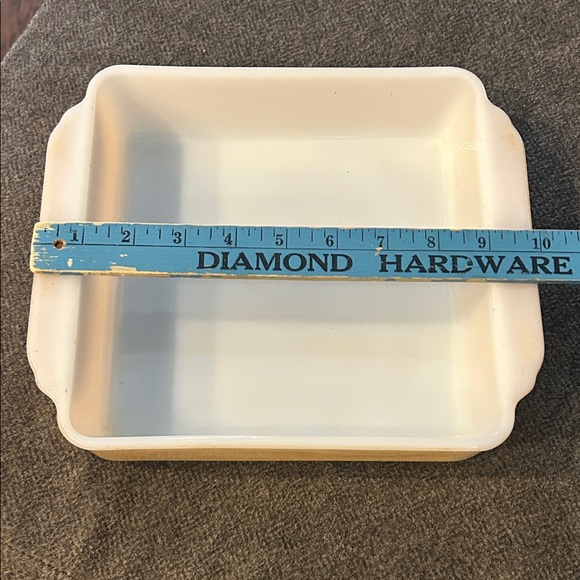 Fire King Other - Vgt Anchor Hocking Fire King milk glass peach lustre baking dish.